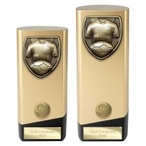 Prime Cobra Football Shirt & Ball Trophy | Heavyweight | Gold | 190mm