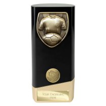 Prime Cobra Football Shirt & Ball Trophy | Heavyweight | Black | 160mm