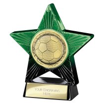 Superstar Football Trophy | Green & Black | 110mm