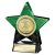 Superstar Football Trophy | Green & Black | 110mm - PQ25052A