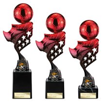Innov8 Football Trophy | Red & Black | 250mm
