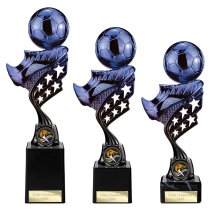 Innov8 Football Trophy | Blue & Black | 250mm