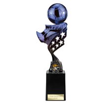 Innov8 Football Trophy | Blue & Black | 275mm