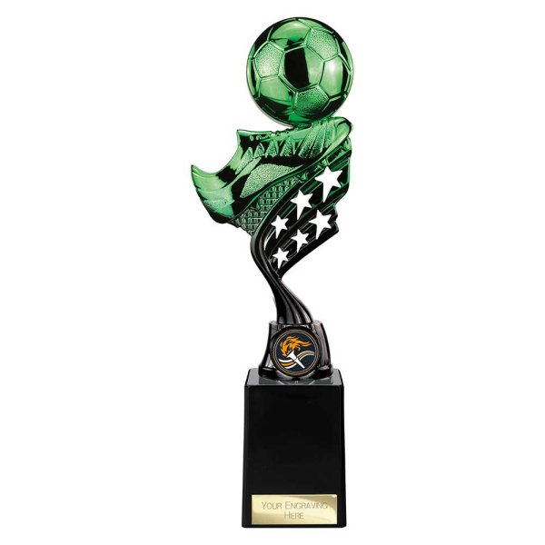 Innov8 Football Trophy | Green & Black | 275mm