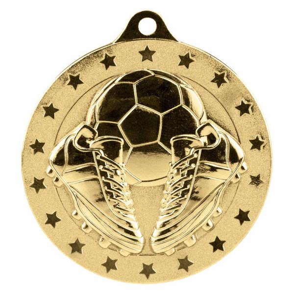 Cascade Stars Football Medal | Gold | 50mm
