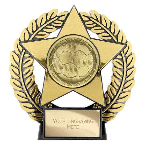 Emperor Star Football Plaque | Gold | 120mm