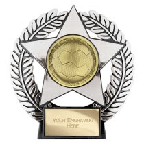 Emperor Star Football Plaque | Silver | 120mm