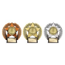 Emperor Star Football Plaque | Silver | 120mm