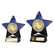 Superstar Goalkeeper Trophy | Blue & Black | 110mm