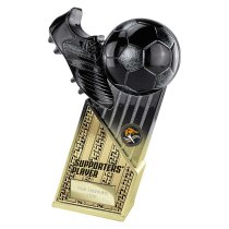 The Marauders Football Trophy | Supporters Player | Black & Gold | 245mm
