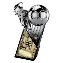 The Marauders Football Trophy | Player of the Year | Black & Silver | 280mm