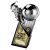 The Marauders Football Trophy | Player of the Month | Black & Silver | 245mm - PA26127D