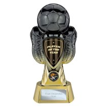 Tournament Football Trophy | Player of the Year | Black & Gold | 280mm