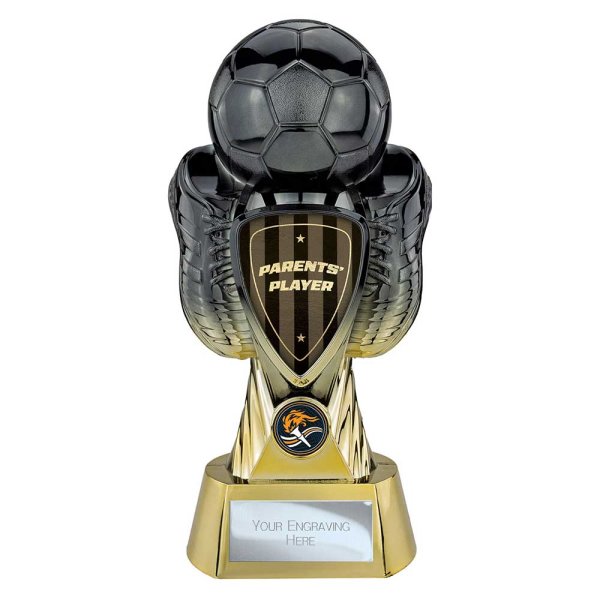 Tournament Football Trophy | Parents Player | Black & Gold | 280mm