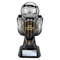 Tournament Football Trophy | Most Improved | Black & Silver | 280mm