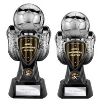 Tournament Football Trophy | Most Improved | Black & Silver | 280mm