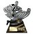 Power Strike Football Trophy | Coaches Player | Black & Silver | 180mm - PA26222A