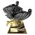 Power Strike Football Trophy | Managers Player | Black & Gold | 200mm - PX26189B