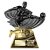 Power Strike Football Trophy | Player of the Month | Black & Gold | 200mm - PX26190B