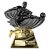 Power Strike Football Trophy | Players Player | Black & Gold | 200mm - PX26191B