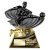 Power Strike Football Trophy | Most Improved | Black & Gold | 180mm - PX26192A