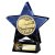 Superstar Football Trophy | Most Improved | Blue & Black | 140mm - PM25053B