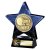 Superstar Football Trophy | Player of the Month | Blue & Black | 140mm - PM25056B