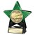 Superstar Football Trophy | Most Improved | Green & Black | 110mm - PQ25053A