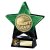 Superstar Football Trophy | Parents Player | Green & Black | 140mm - PQ25054B