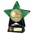 Superstar Football Trophy | Players Player | Green & Black | 140mm - PQ25058B