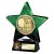 Superstar Football Trophy | Top Goalscorer | Green & Black | 140mm - PQ25060B