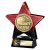Superstar Football Trophy | Parents Player | Red & Black | 140mm - PX25054B