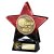 Superstar Football Trophy | Player of the Match | Red & Black | 140mm - PX25055B