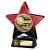 Superstar Football Trophy | Player of the Year | Red & Black | 140mm - PX25057B