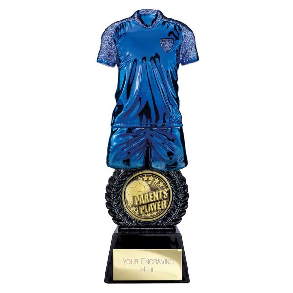Intensity Football Trophy | Parents Player | Blue | 260mm