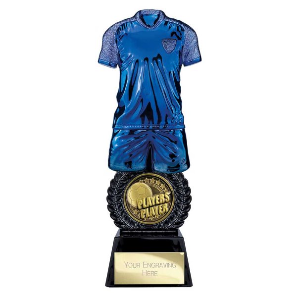 Intensity Football Trophy | Players Player | Blue | 260mm
