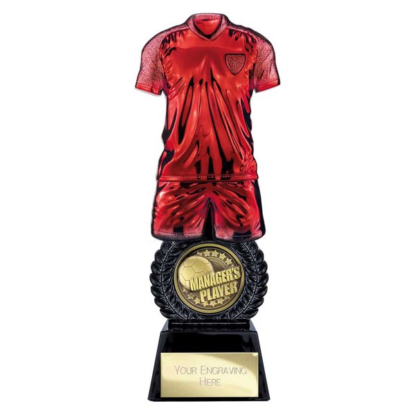 Intensity Football Trophy | Managers Player | Red | 260mm