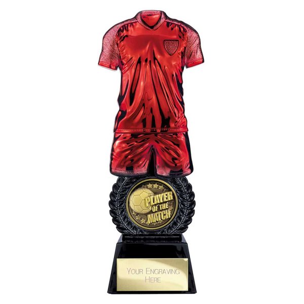 Intensity Football Trophy | Player of the Match | Red | 260mm