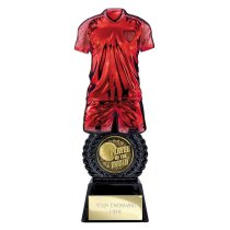 Intensity Football Trophy | Player of the Month | Red | 260mm