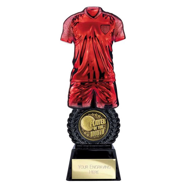 Intensity Football Trophy | Player of the Month | Red | 260mm