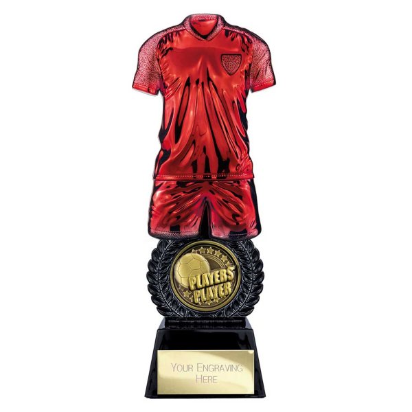 Intensity Football Trophy | Players Player | Red | 260mm