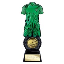 Intensity Football Trophy | Most Improved | Green | 260mm