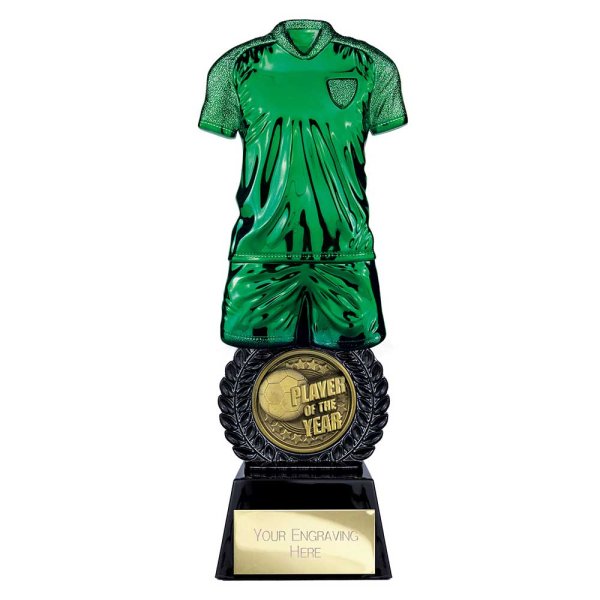 Intensity Football Trophy | Player of the Year | Green | 260mm