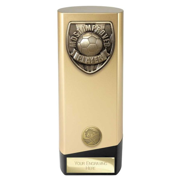 Prime Cobra Football Trophy | Most Improved | Gold | 190mm