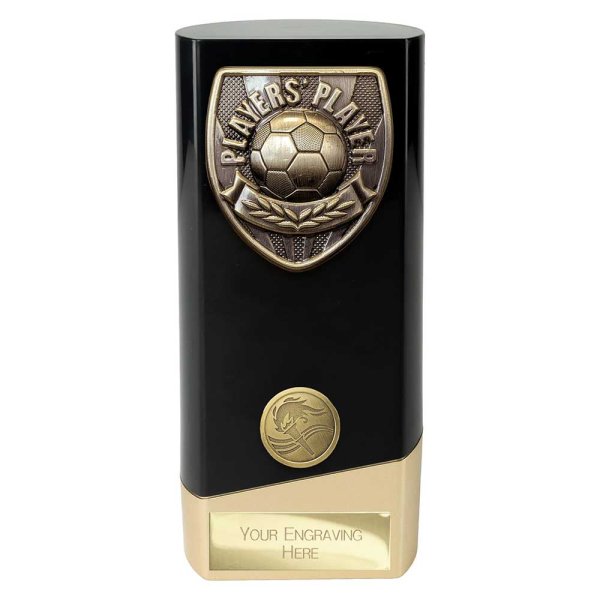 Prime Cobra Football Trophy | Players Player | Black | 160mm