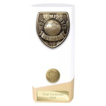 Prime Cobra Football Trophy | Most Improved | White | 160mm