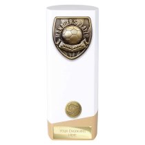 Prime Cobra Football Trophy | Managers Player | White | 190mm