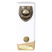 Prime Cobra Football Trophy | Players Player | White | 190mm