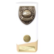 Prime Cobra Football Trophy | Top Goal Scorer | White | 160mm