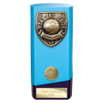 Prime Cobra Football Trophy | Managers Player | Blue | 160mm